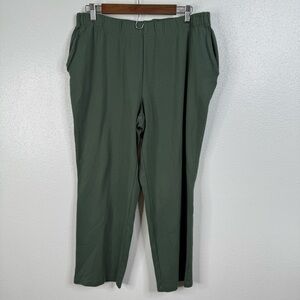 Lands' End Green Straight Leg Pants